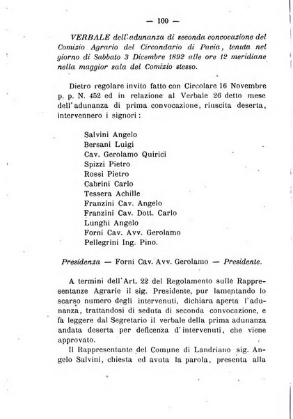 Bollettino del comizio agrario del circondario di Pavia