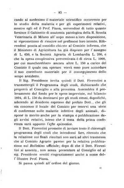 Bollettino del comizio agrario del circondario di Pavia