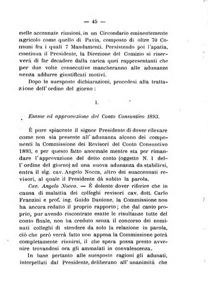 Bollettino del comizio agrario del circondario di Pavia