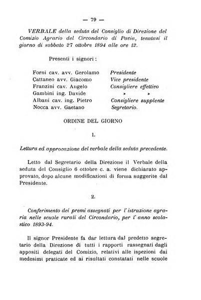 Bollettino del comizio agrario del circondario di Pavia