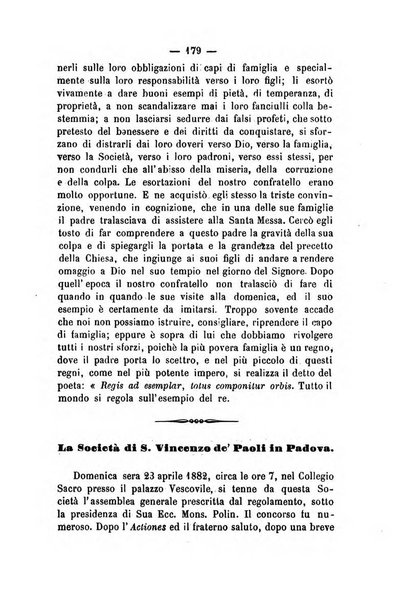 Società di San Vincenzo de' Paoli. Bollettino