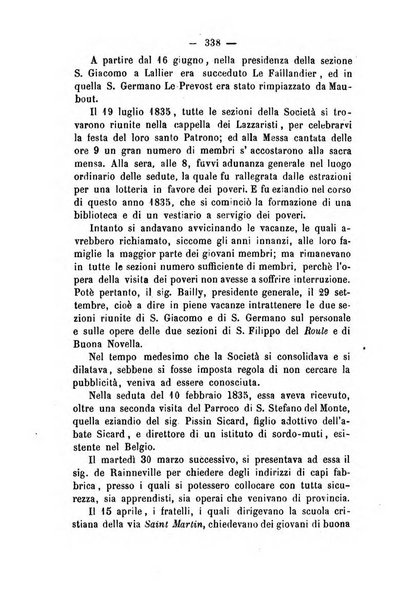 Società di San Vincenzo de' Paoli. Bollettino