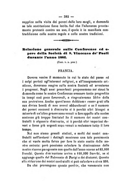 Società di San Vincenzo de' Paoli. Bollettino