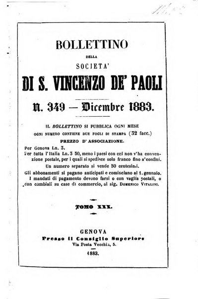 Società di San Vincenzo de' Paoli. Bollettino