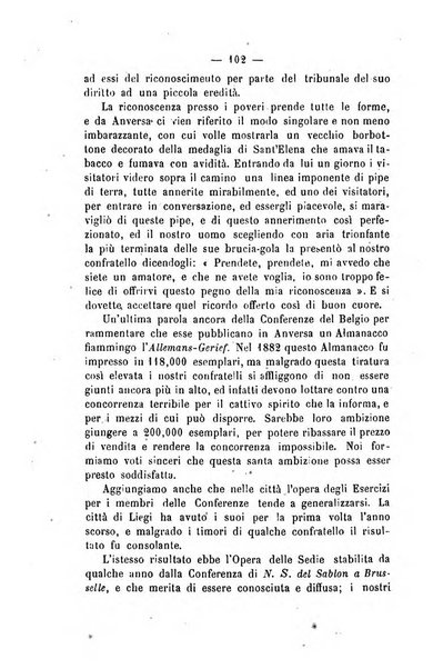 Società di San Vincenzo de' Paoli. Bollettino