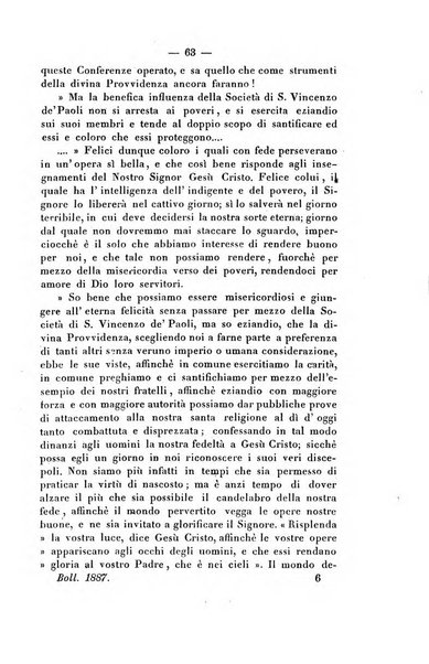 Società di San Vincenzo de' Paoli. Bollettino