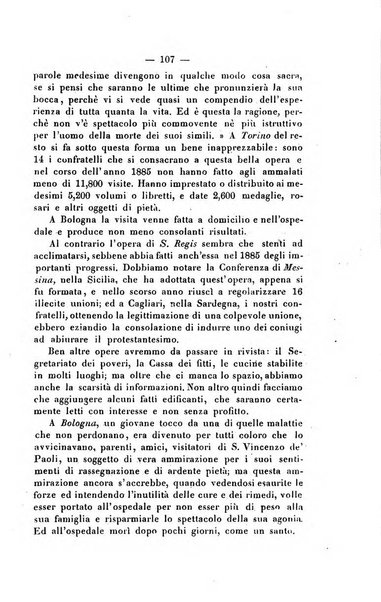 Società di San Vincenzo de' Paoli. Bollettino