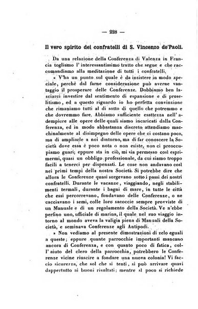 Società di San Vincenzo de' Paoli. Bollettino