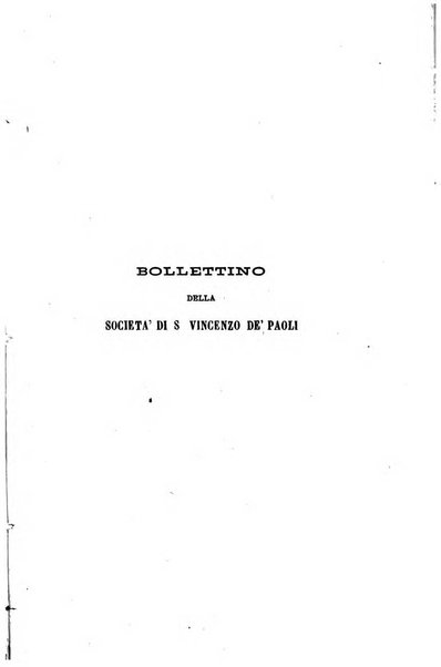 Società di San Vincenzo de' Paoli. Bollettino