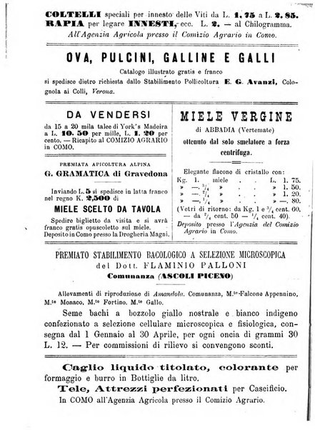 Bollettino del Comizio agrario di Como