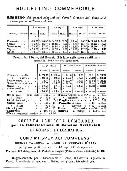 Bollettino del Comizio agrario di Como