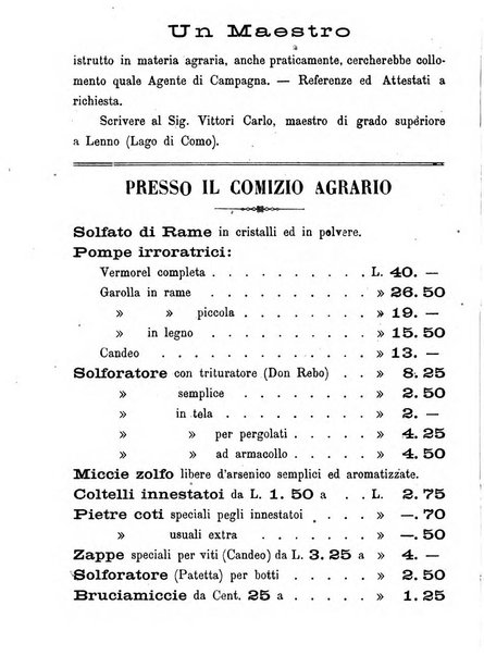 Bollettino del Comizio agrario di Como