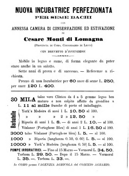 Bollettino del Comizio agrario di Como