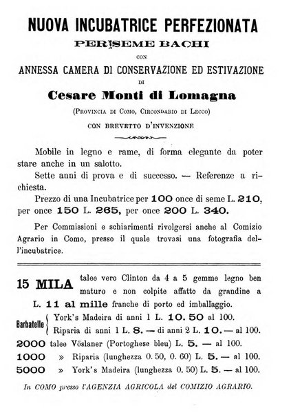 Bollettino del Comizio agrario di Como