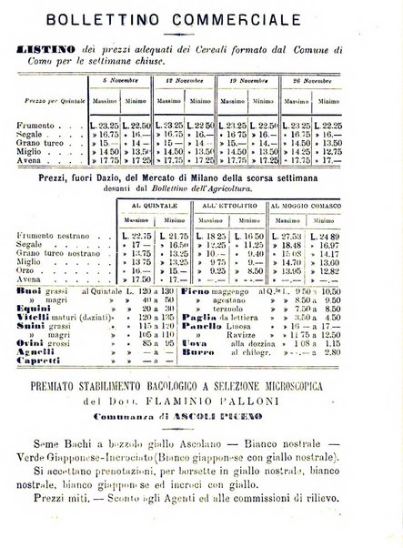 Bollettino del Comizio agrario di Como