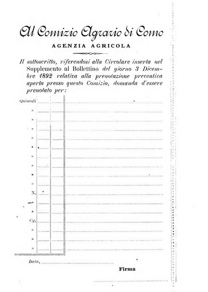 Bollettino del Comizio agrario di Como