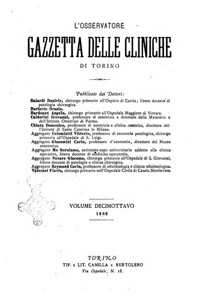 Gazzetta delle cliniche di Torino