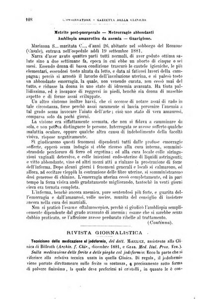 Gazzetta delle cliniche di Torino