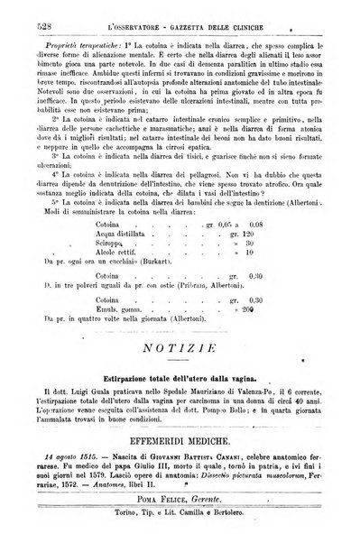 Gazzetta delle cliniche di Torino