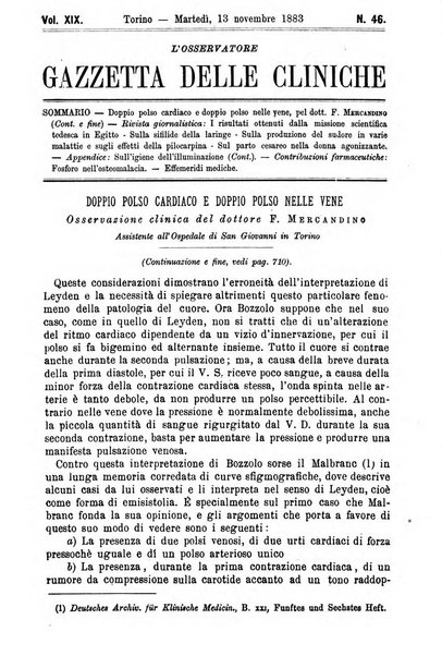 Gazzetta delle cliniche di Torino