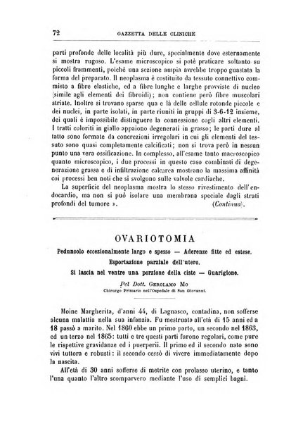 Gazzetta delle cliniche di Torino