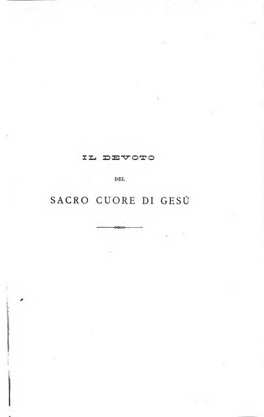 Il devoto del Sacro cuore di Gesù