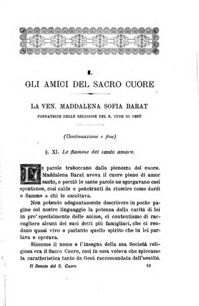 Il devoto del Sacro cuore di Gesù