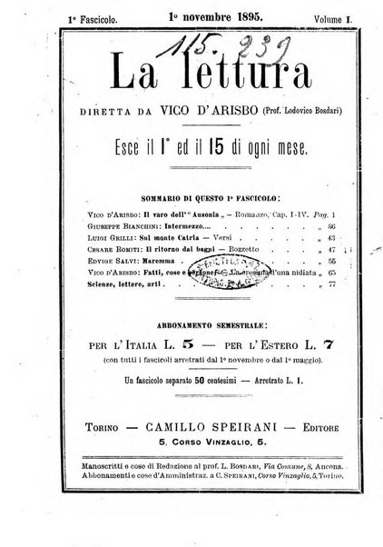 La lettura illustrata diretta da Vico d'Arisbo