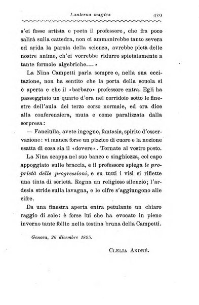 La lettura illustrata diretta da Vico d'Arisbo