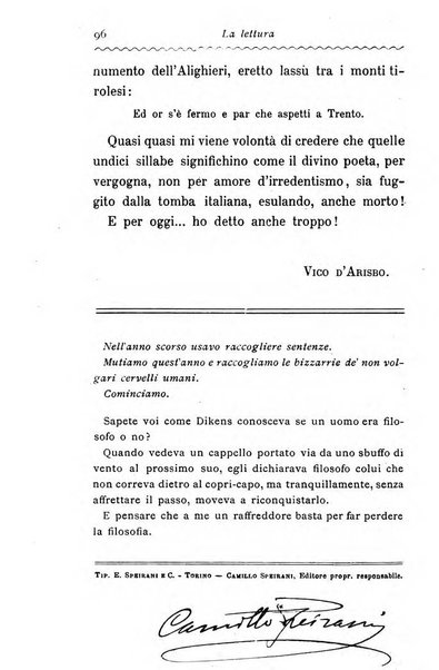 La lettura illustrata diretta da Vico d'Arisbo