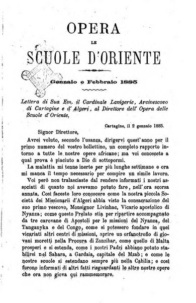 Opera le scuole d'oriente bullettino periodico