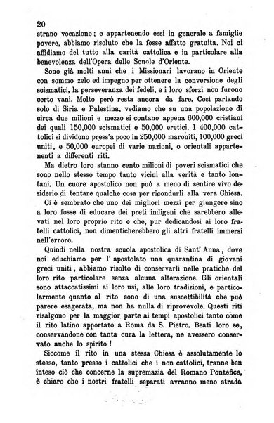 Opera le scuole d'oriente bullettino periodico