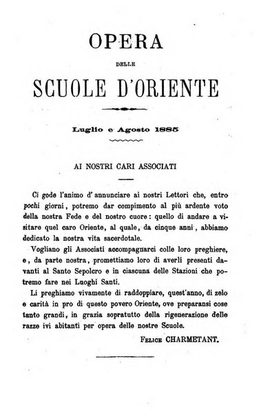 Opera le scuole d'oriente bullettino periodico