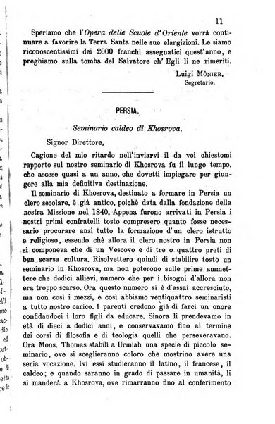 Opera le scuole d'oriente bullettino periodico