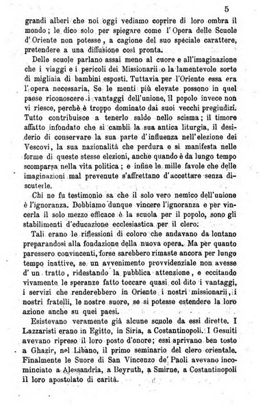 Opera le scuole d'oriente bullettino periodico