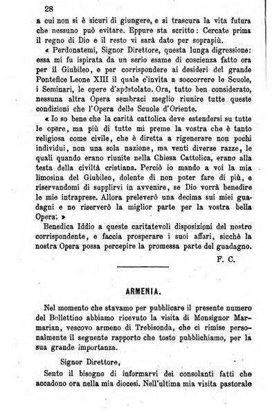 Opera le scuole d'oriente bullettino periodico