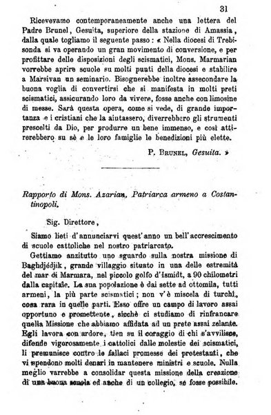 Opera le scuole d'oriente bullettino periodico