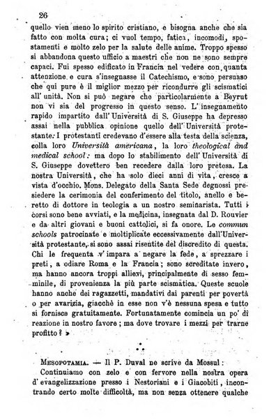 Opera le scuole d'oriente bullettino periodico