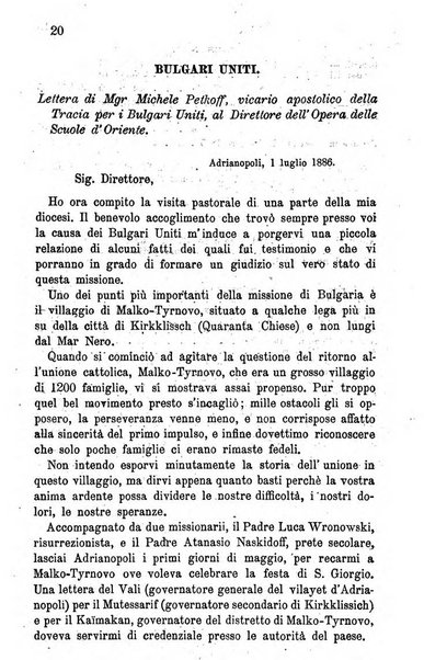 Opera le scuole d'oriente bullettino periodico