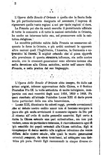 Opera le scuole d'oriente bullettino periodico