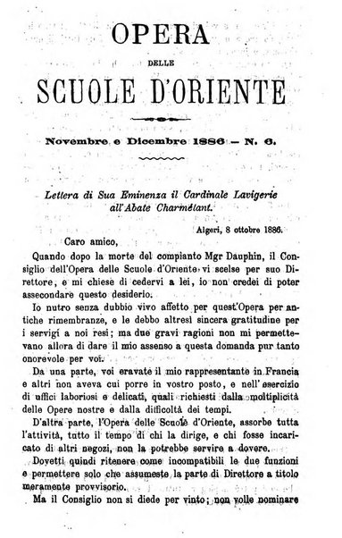 Opera le scuole d'oriente bullettino periodico