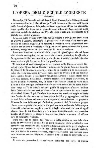 Opera le scuole d'oriente bullettino periodico