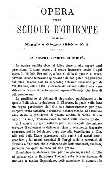 Opera le scuole d'oriente bullettino periodico