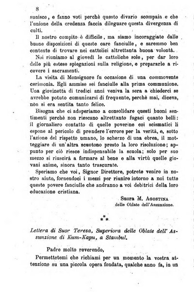 Opera le scuole d'oriente bullettino periodico