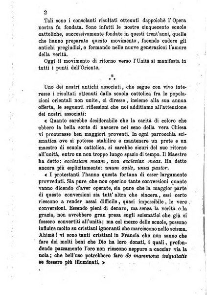 Opera le scuole d'oriente bullettino periodico