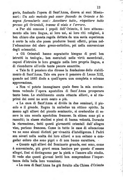 Opera le scuole d'oriente bullettino periodico