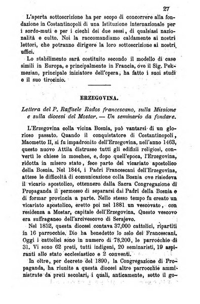 Opera le scuole d'oriente bullettino periodico