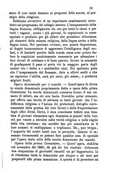 Opera le scuole d'oriente bullettino periodico