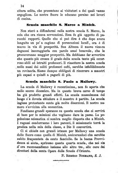 Opera le scuole d'oriente bullettino periodico