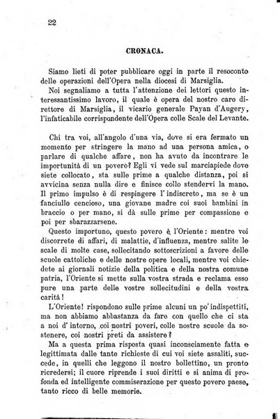 Opera le scuole d'oriente bullettino periodico